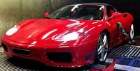 Ferrari 360 on dyno