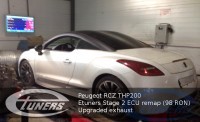 Peugeot RCZ THP200 producing 263hp on Dyno Dynamics with an Etuners ECU remap