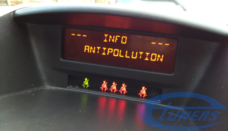 Peugeot 207 - Central console - fault warning