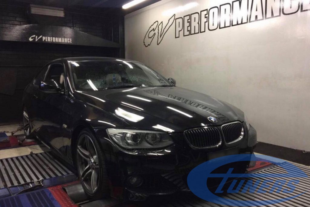 BMW 335i N55 - Etuners Stage1 @ Dynodynamics rolling road, CV Performance