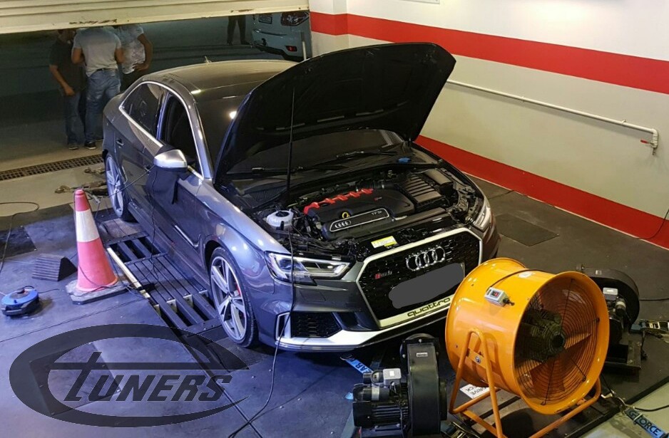 Audi RS3 8V 2.5 TFSI DAZA MY2017 - Etuners Stage1 custom ECU remap @ Dynojet