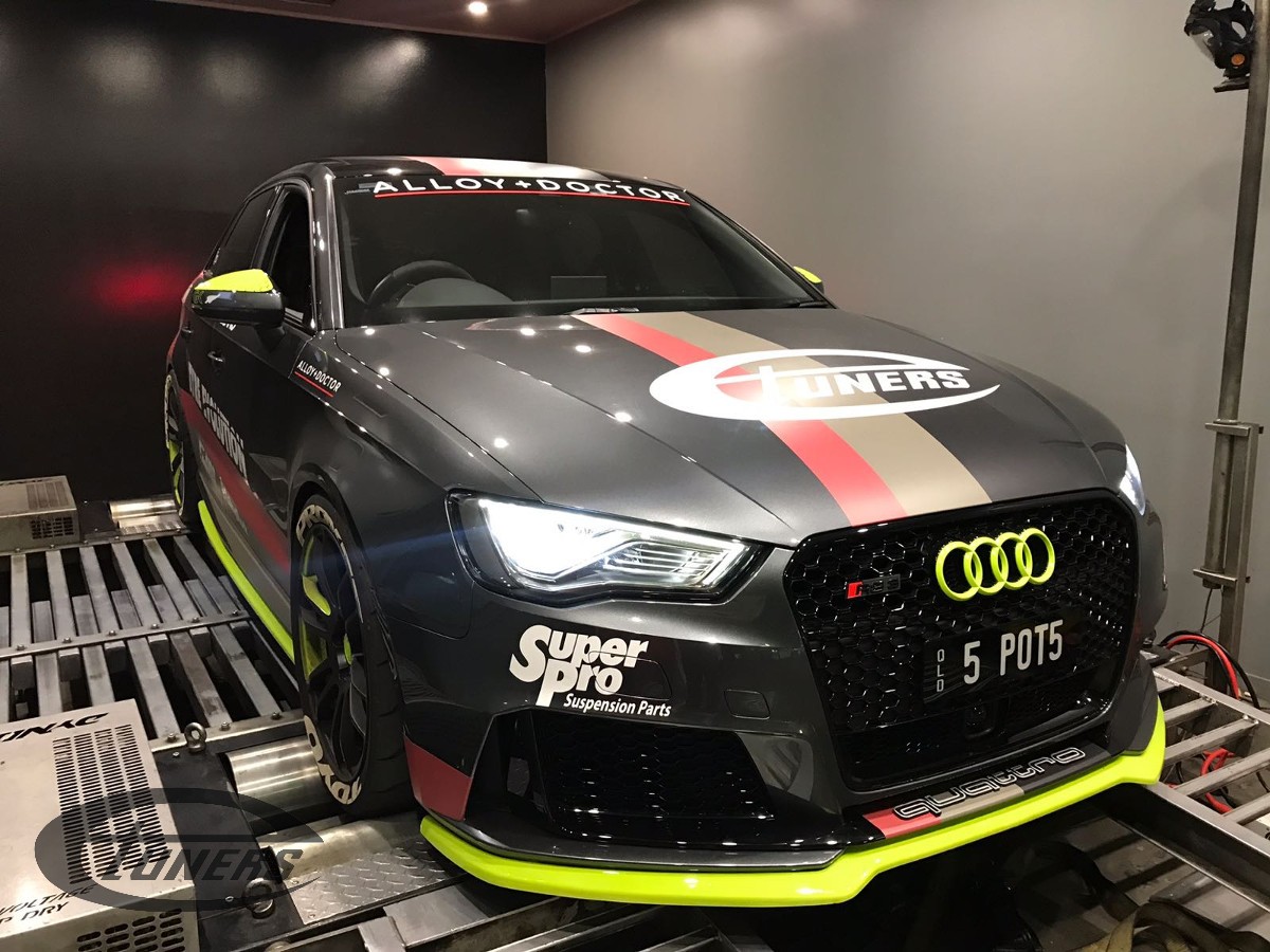 Greg's Audi RS3 8V 2.5 TFSI with a custom Etuners Stage2 ECU remap for E85