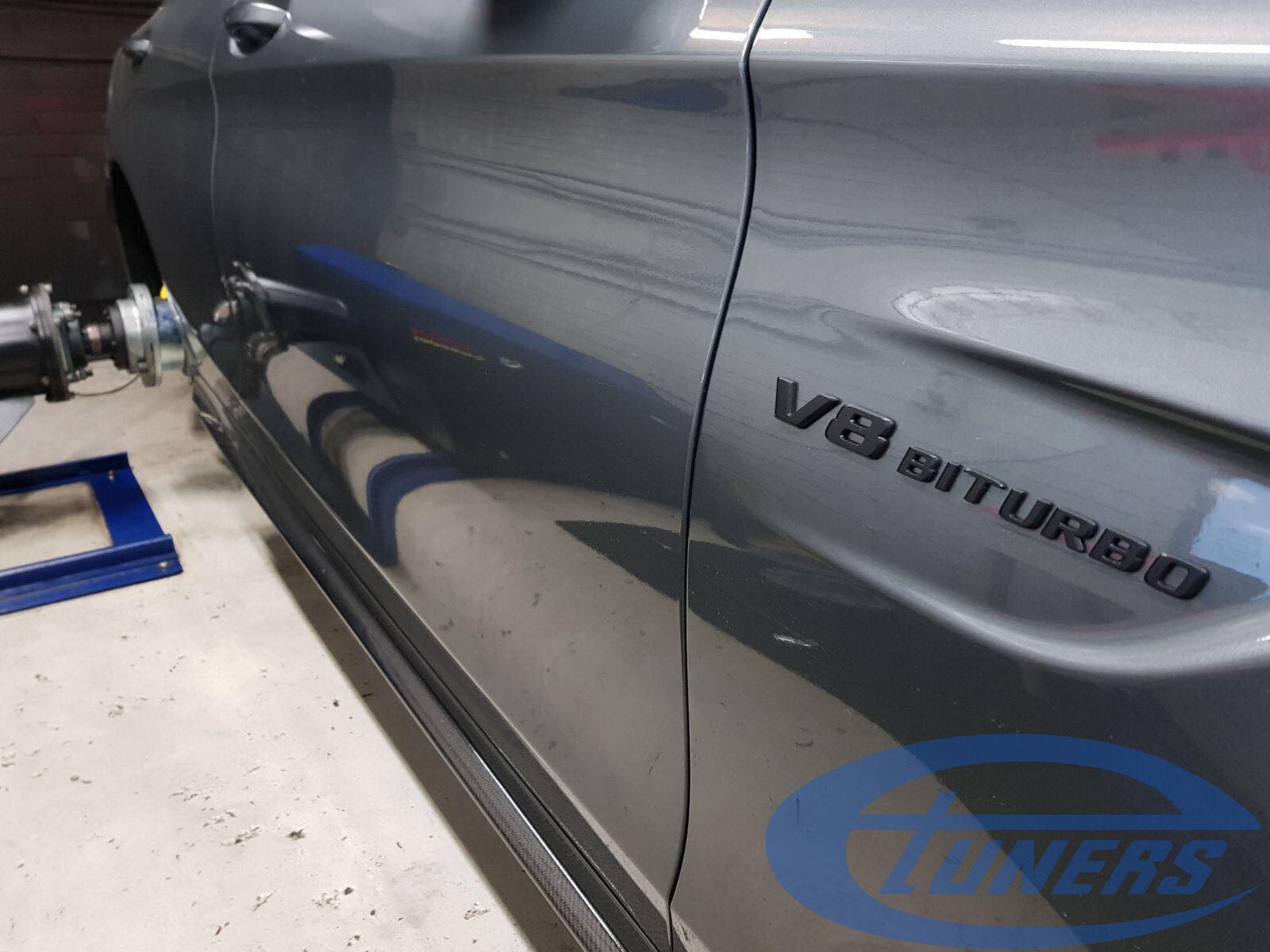Testing a Mercedes C63S AMG 40TT with hybrid turbos and an Etuners custom ECU remap