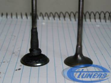 Peugeot-Citroen/Mini 1.6THP Intake valves with combustion residues buildup