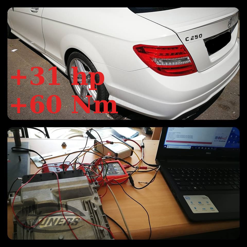 Mercedes C250 CGI 1.8Turbo - Etuners Stage1 98RON
