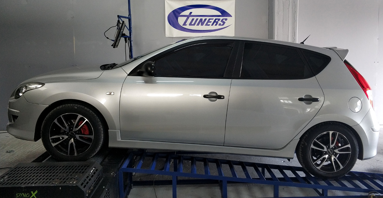 Hyundai i30 1.6CDRI 90hp - Etuners stage1 remap tuning dyno