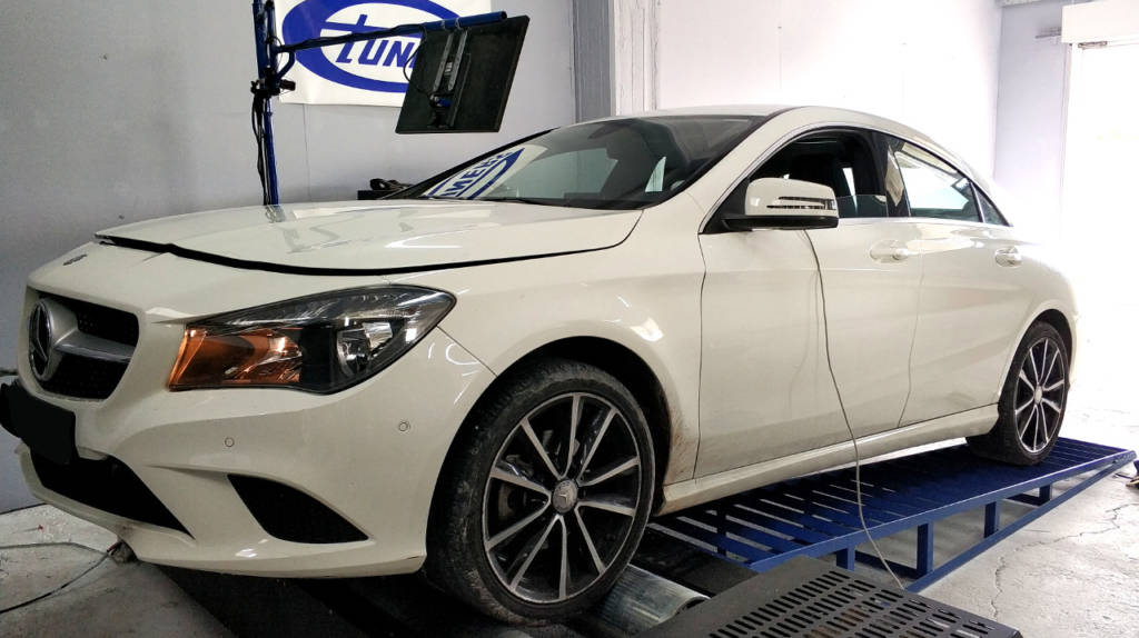 Mercedes CLA200 1.6T M270 - Etuners stage2 ECU remap tuning on dyno