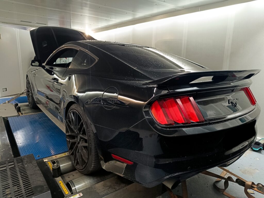 S550 Ford Mustang 2.3T Ecoboost - etuners Stage2 tuning on dyno results dynoplot