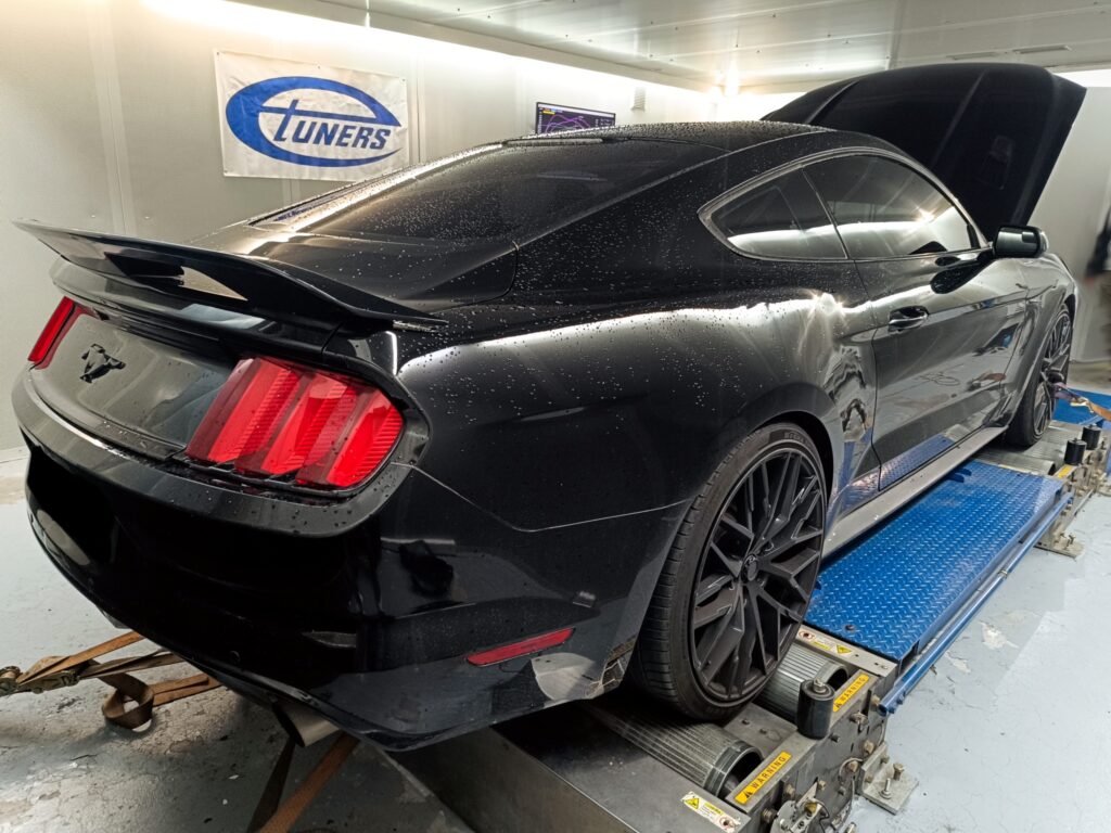 S550 Ford Mustang 2.3T Ecoboost - etuners Stage2 tuning on dyno results dynoplot